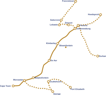 Blue Train Route