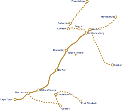 Blue Train Route