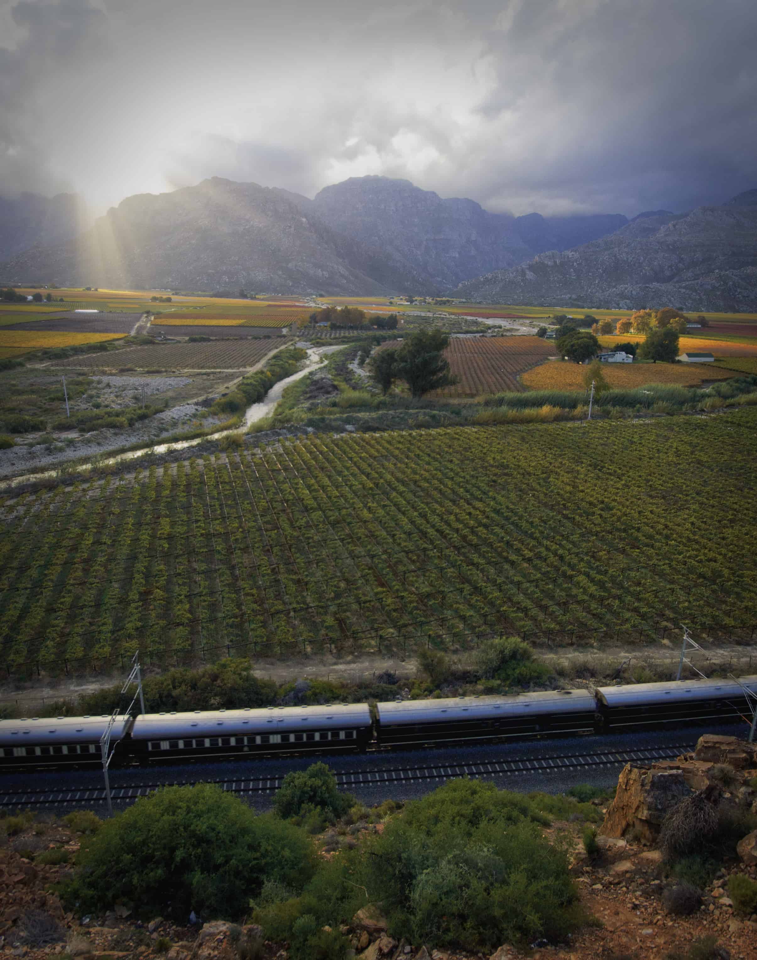 Hex River Valley view from Shongololo Express