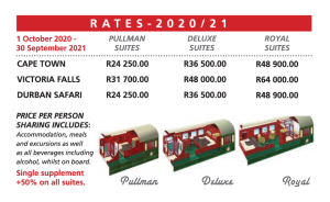 Rovos Rail Prices