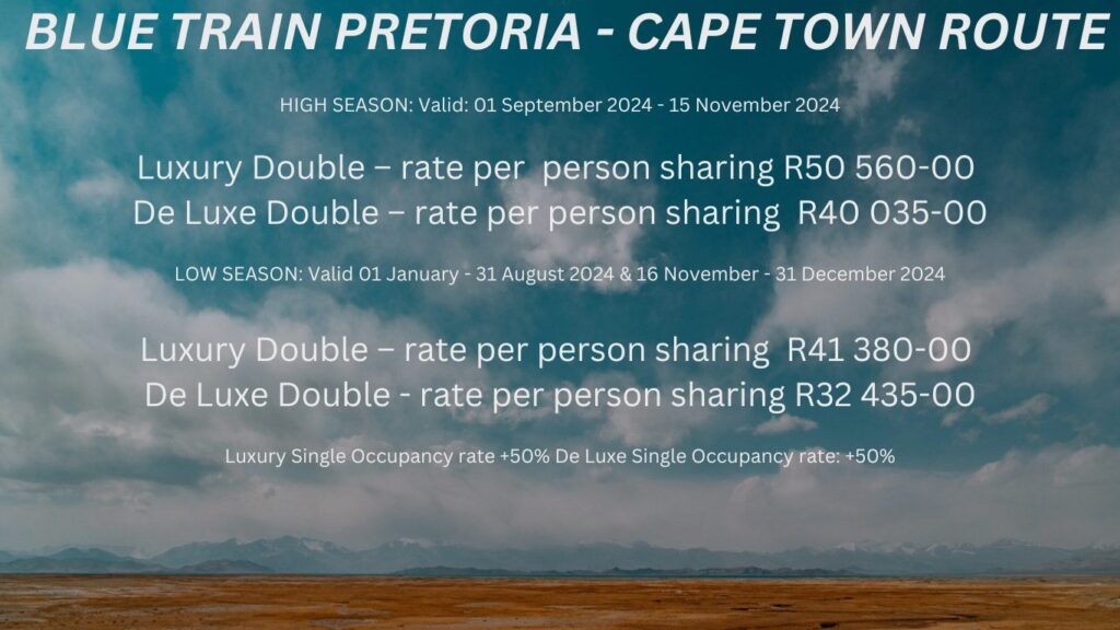 Blue Train prices