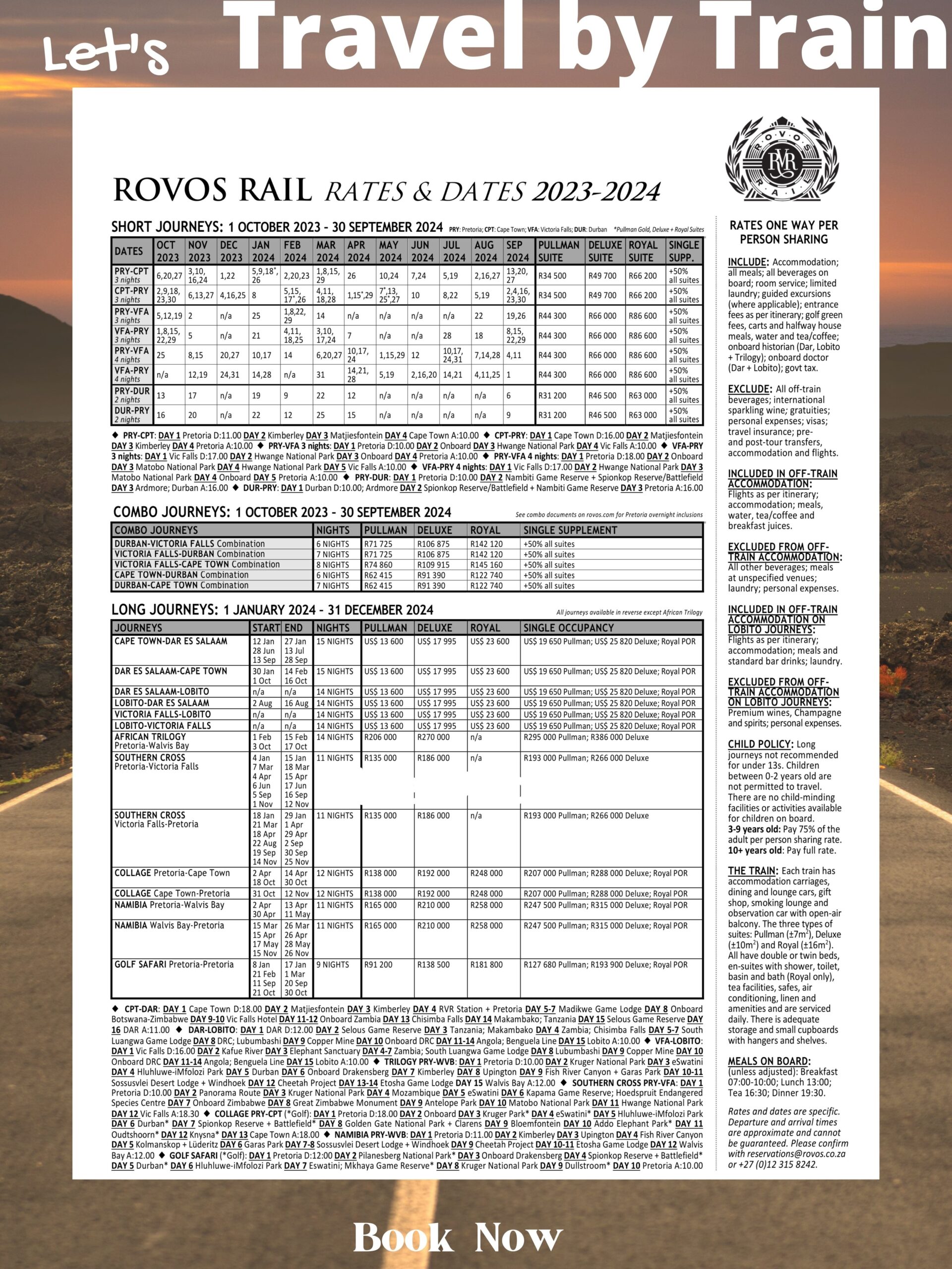Rovos Rail Cost 2024
