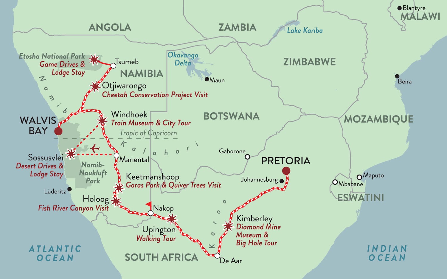 Rovos Rail Namibia Safari